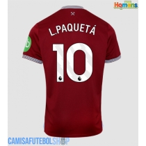 Camisa de time de futebol West Ham United Lucas Paqueta #10 Replicas 1º Equipamento 2025-26 Manga Curta